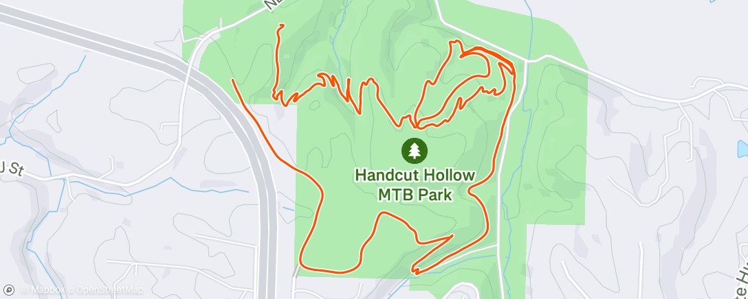 Mapa de la actividad (Afternoon Ride)