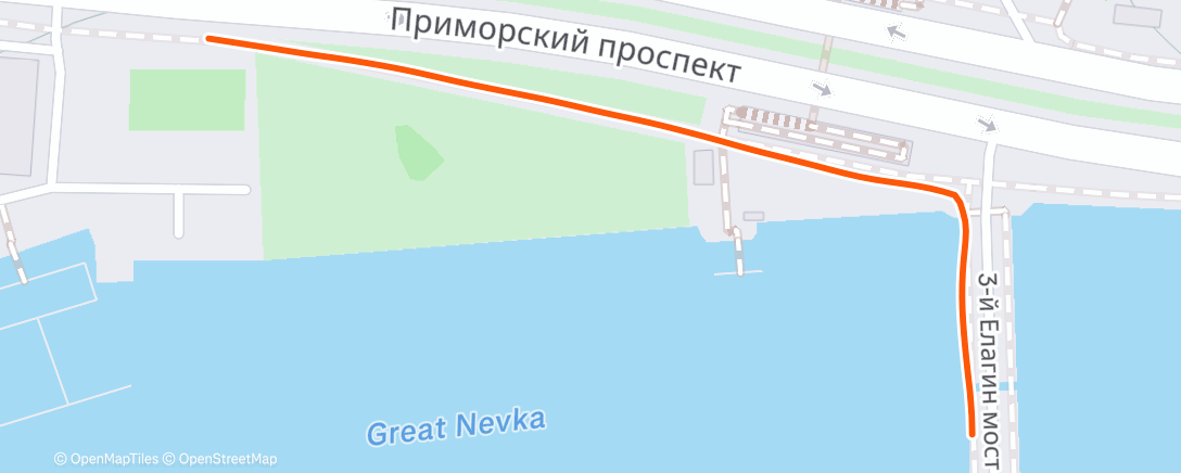 Map of the activity, Lunch Run