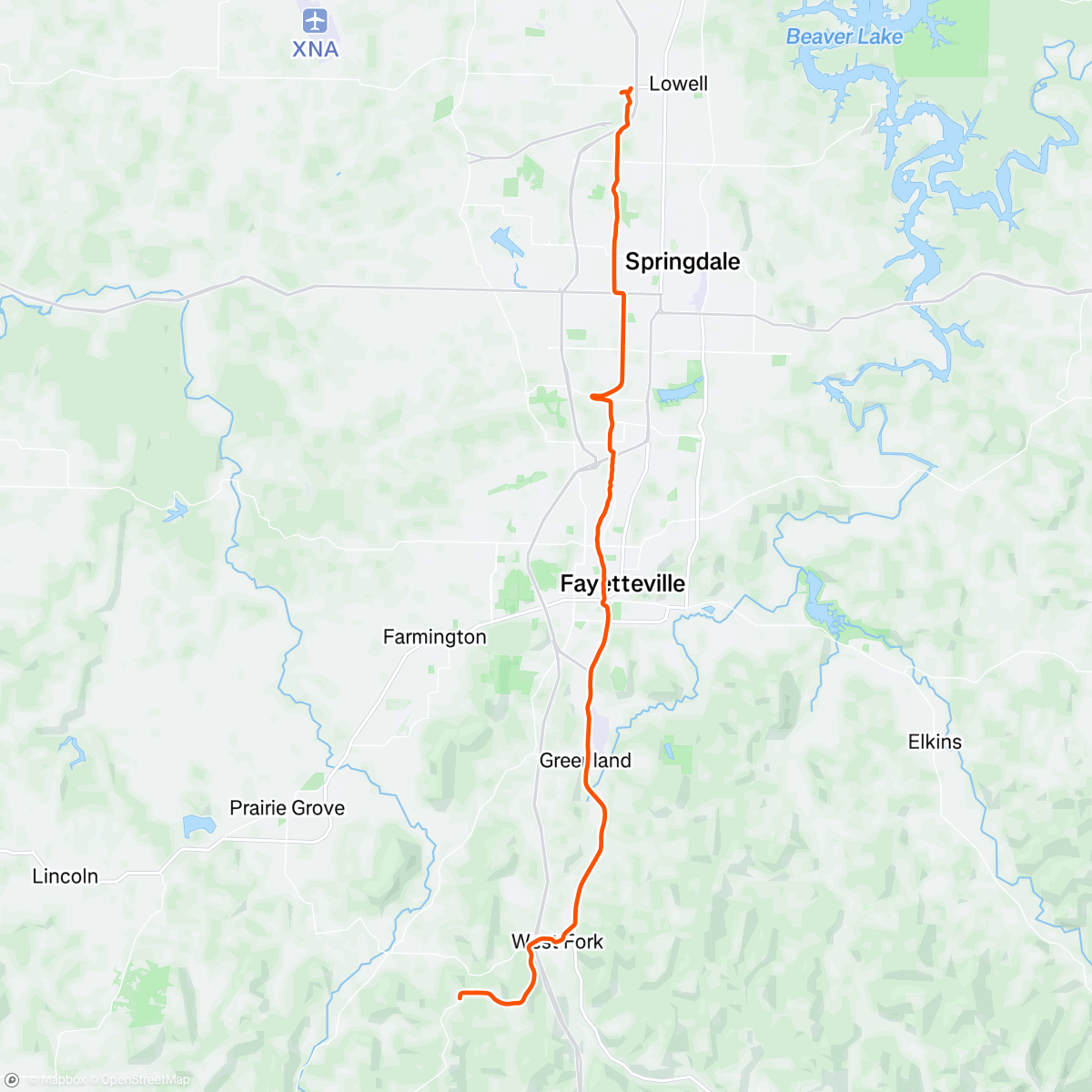 Map of the activity, Commute