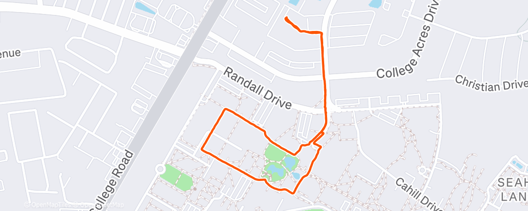 Map of the activity, Run 5