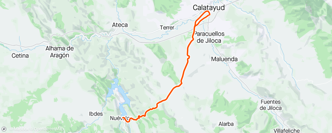 Map of the activity, C_Calata_Nuevalos_vuelta