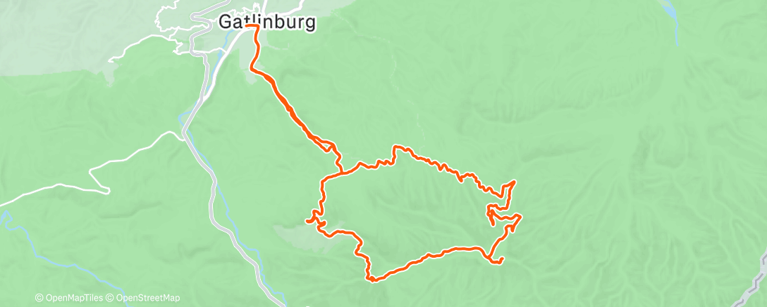 Map of the activity, Vertical Mile Challenge