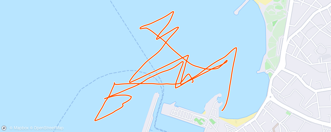 Map of the activity, Windsurf