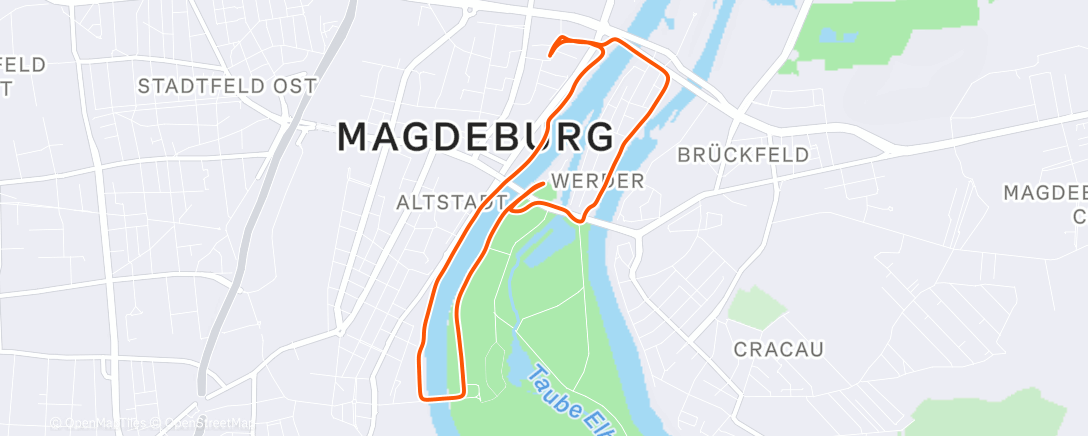 Карта физической активности (Mittagslauf)