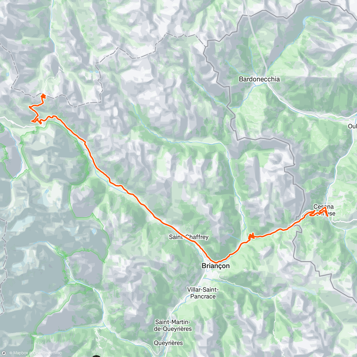 Map of the activity, "Col du Galibier"...buona la prima in ottima compagnia!😊😊🤙🤙