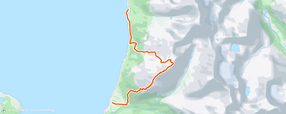 Map of the activity, Lyngen Lodge - Day 4