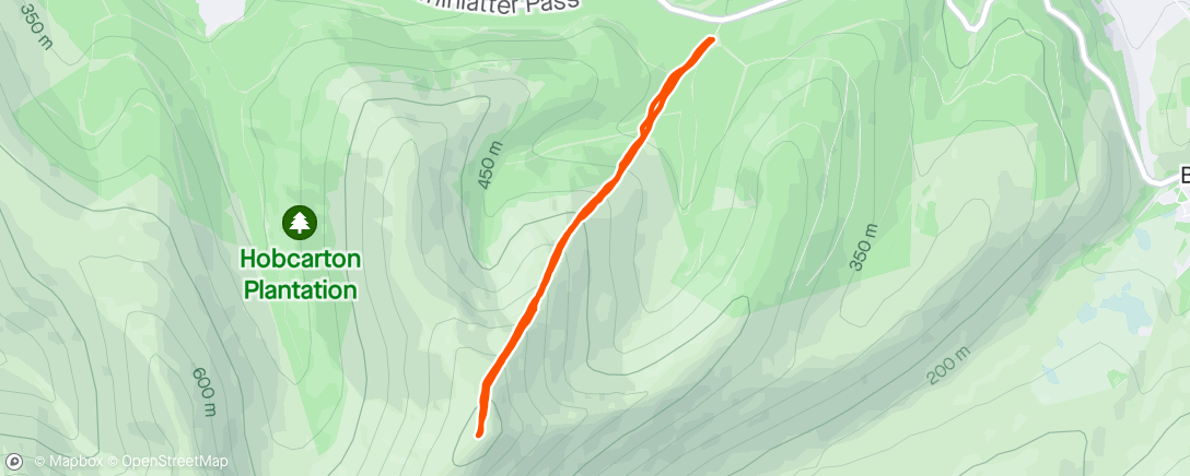Map of the activity, Grisedale Grind