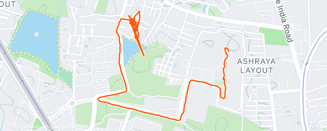 Map of the activity, Afternoon Walk