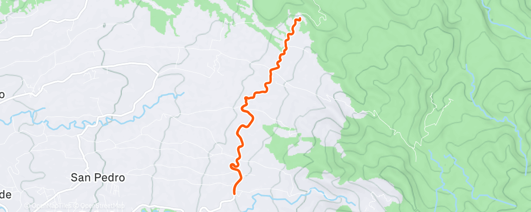 Карта физической активности (Morning Mountain Bike Ride)