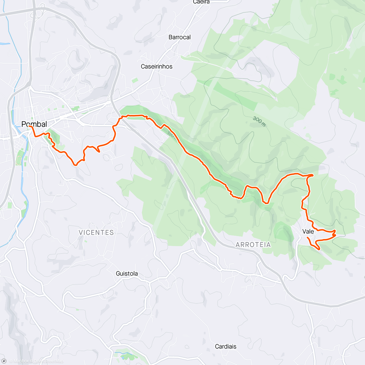 Map of the activity, 9°Trail Running Pombal-Sicó
K12