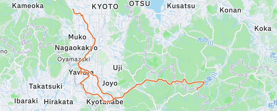 Map of the activity, Morning Ride