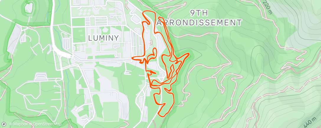 Map of the activity, CDF HC Marseille