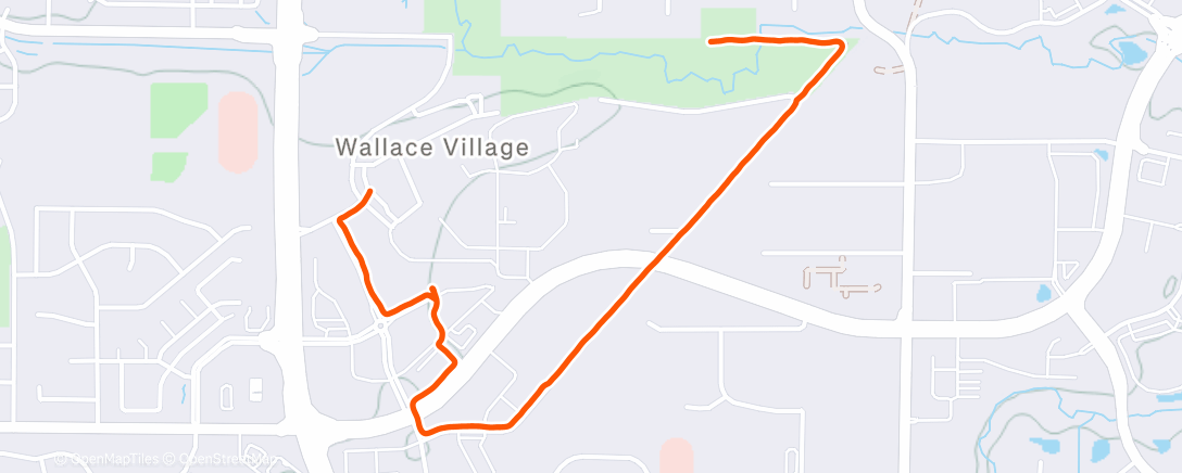Map of the activity, Afternoon Trail Run