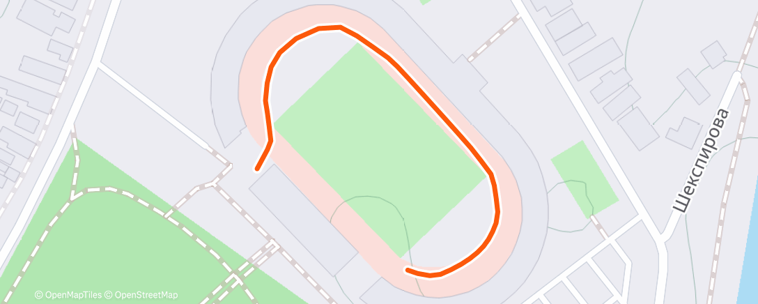 Map of the activity, Lunch Run