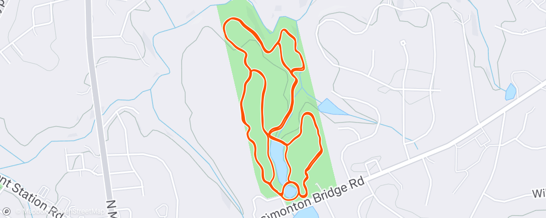 Map of the activity, West and East Pasture Trail Loop