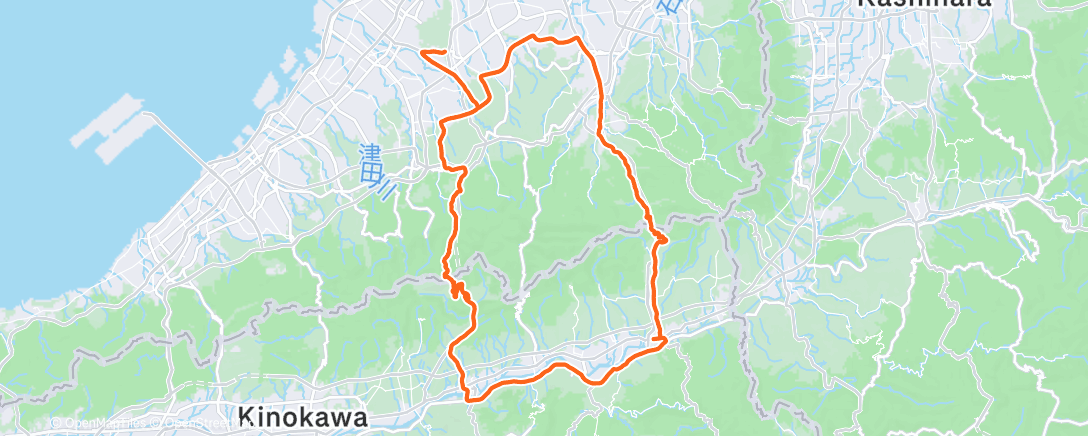 Map of the activity, 晨间骑行
