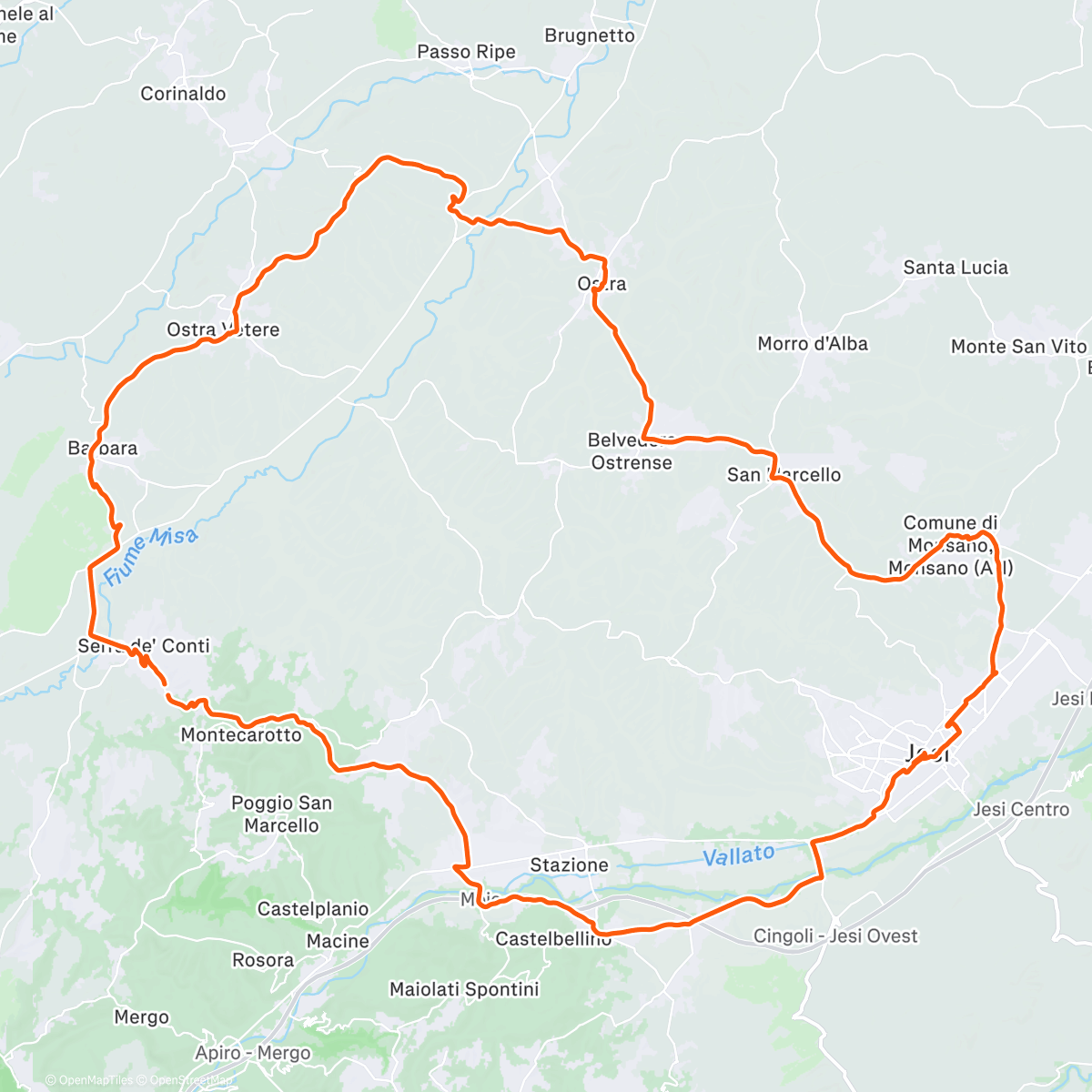 Map of the activity, +17° / 1°