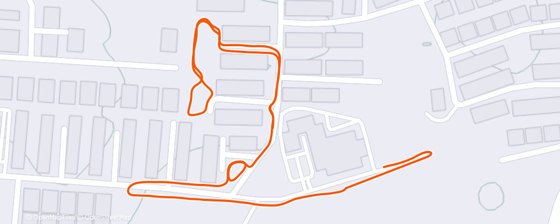 Map of the activity, Evening Run