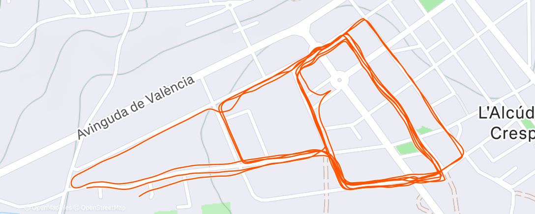 Карта физической активности (Carrera de mañana)