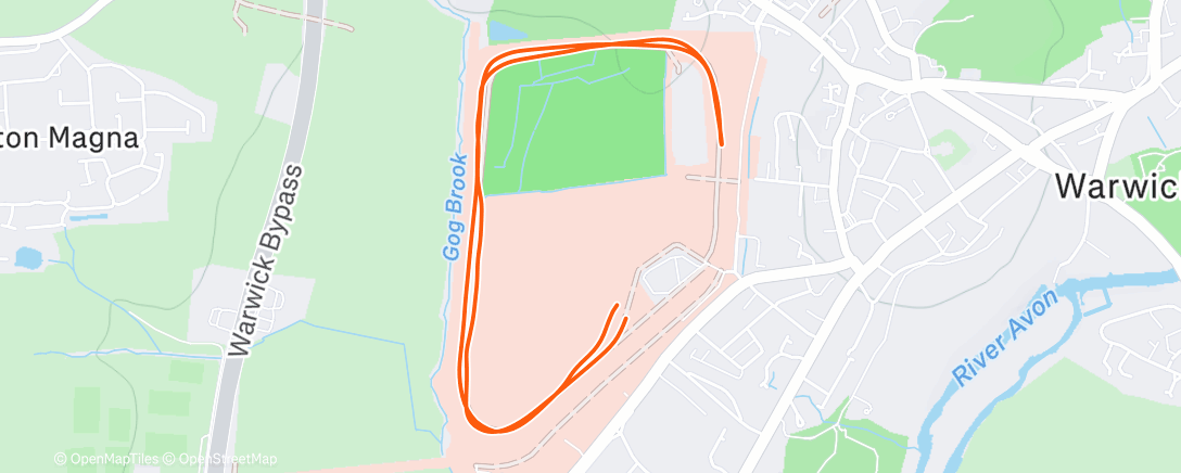 Map of the activity, Morning Run