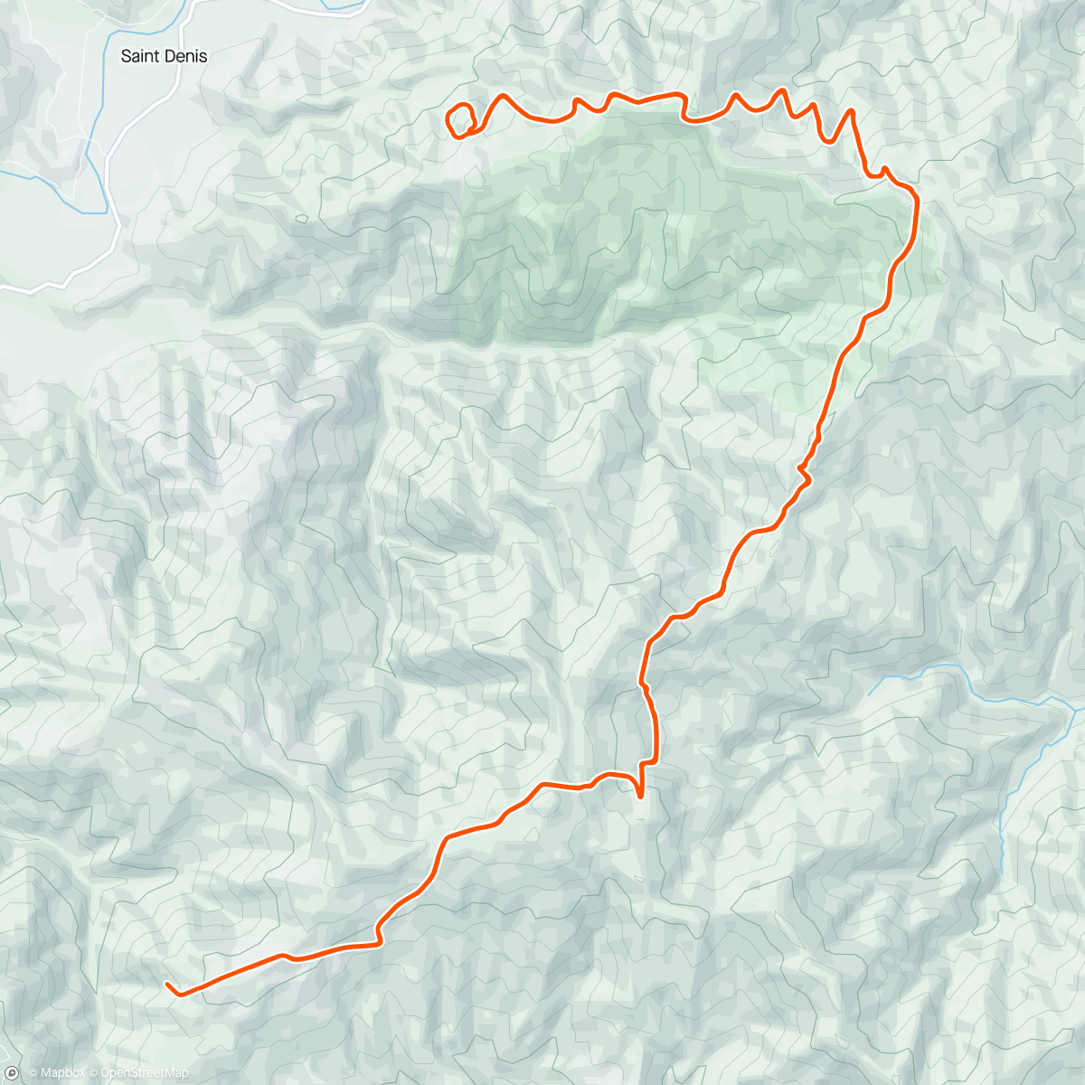Map of the activity, Zwift - 2x20m FTP in France