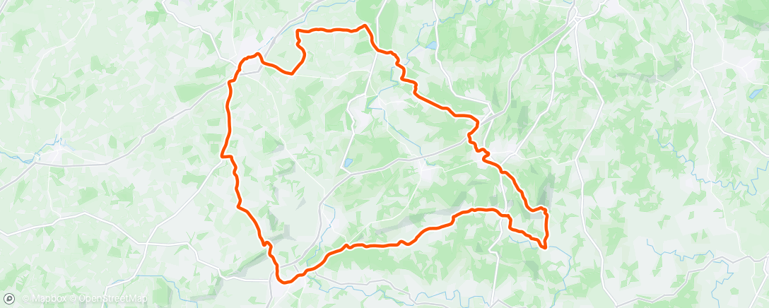 Map of the activity, ACC ride to Fernhurst