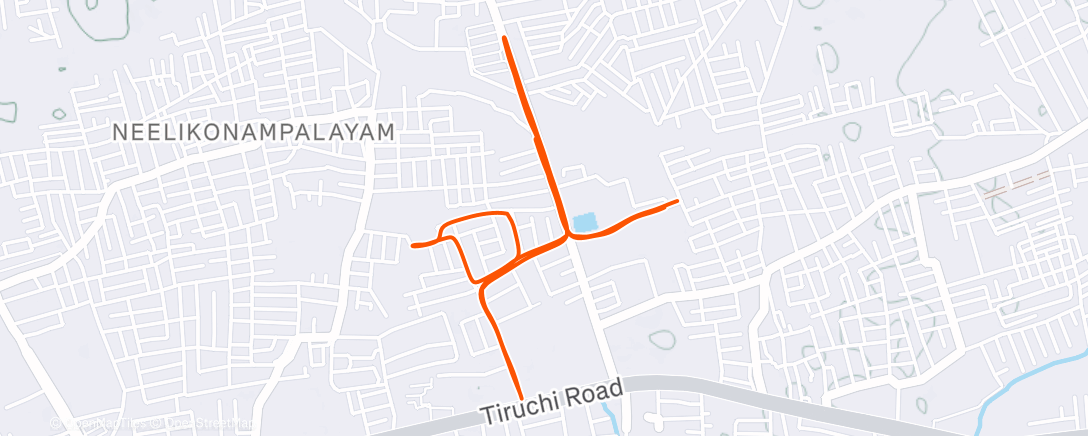 Map of the activity, Morning Run