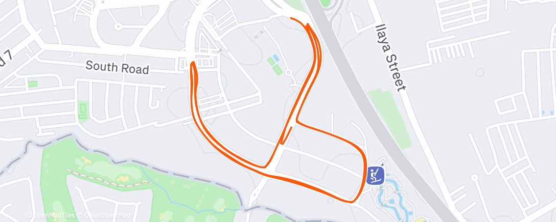 Map of the activity, Nike Run Club: 9 Weeks to Go - Recovery Run