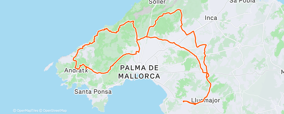 Mapa de la actividad (Rennradfahren)