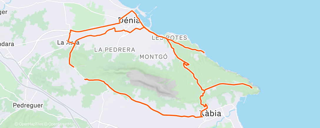 Карта физической активности (Lunch Ride)