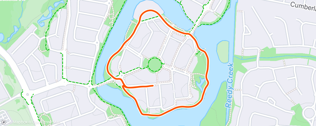 Map of the activity, Evening Walk