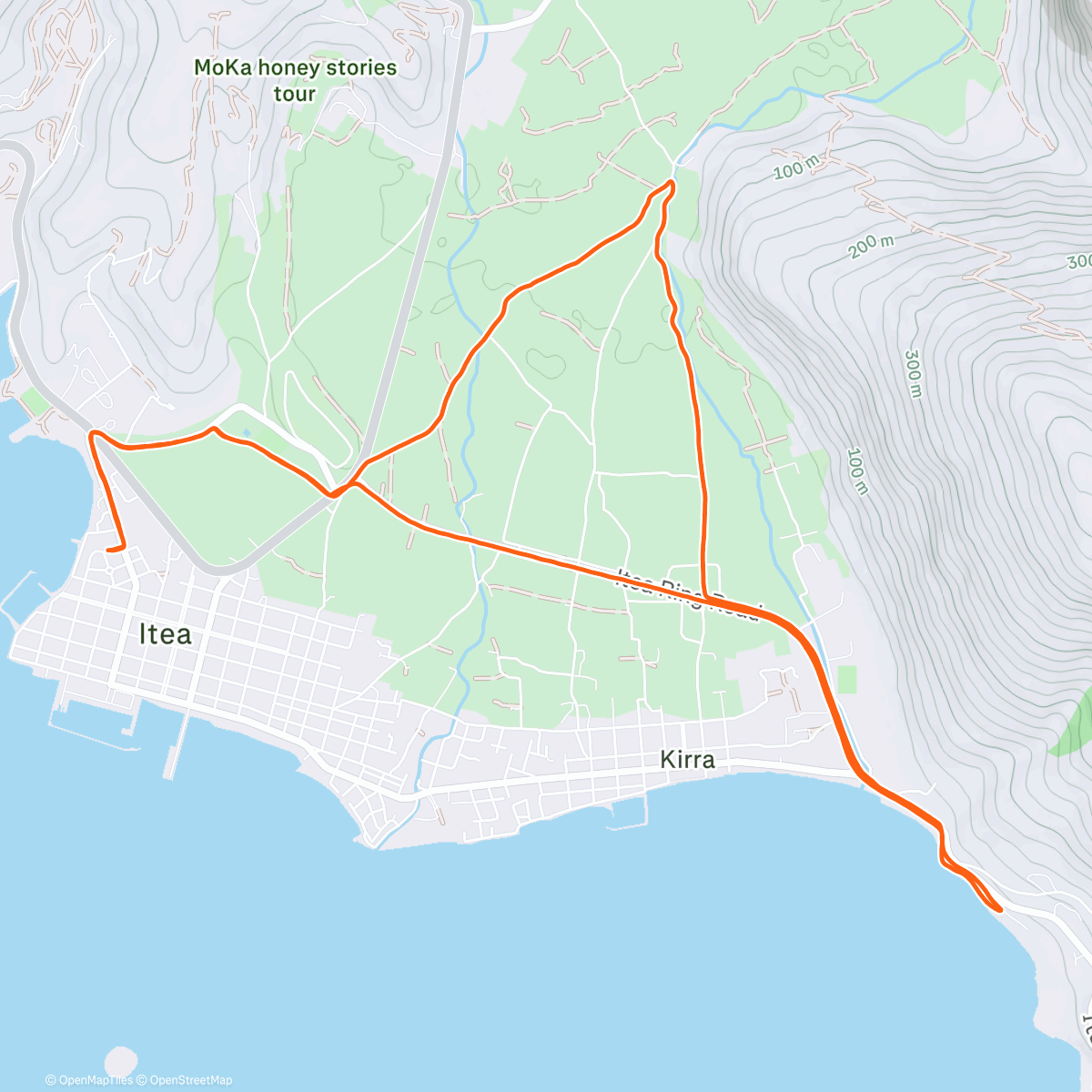 Map of the activity, Easy run 🌊🏃‍♂️