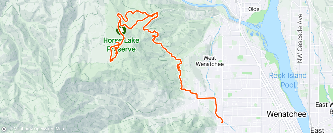 Map of the activity, 2024 Sage Fest—riding to work and making trails great again!