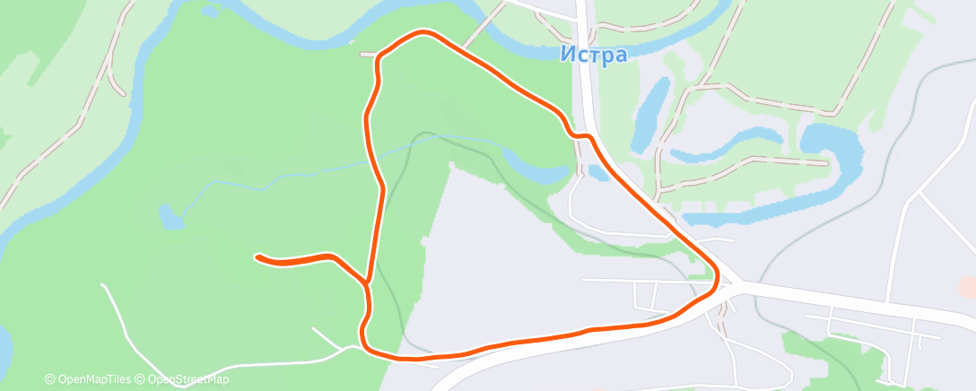 Map of the activity, Полуденный забег