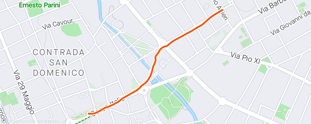 Mapa de la actividad, Camminata dell'ora di pranzo