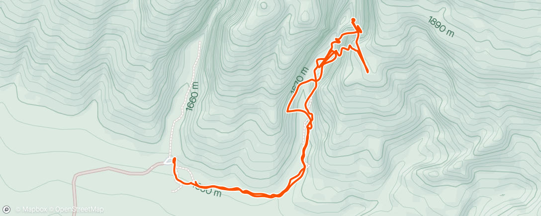 Map of the activity, Hog Canyon Trail