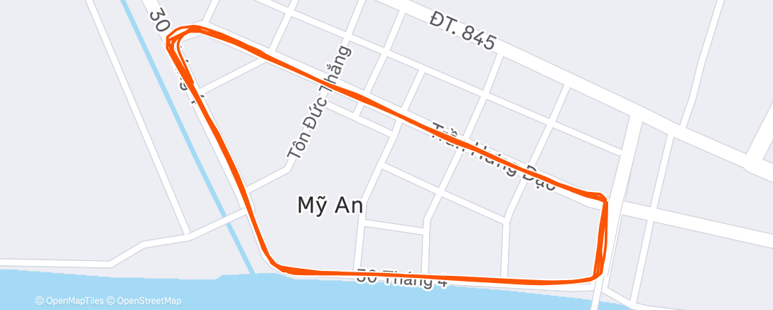 Карта физической активности (Evening Run)