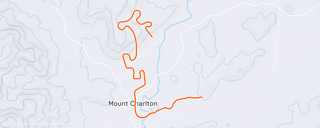 Map of the activity, MyWhoosh - se workout