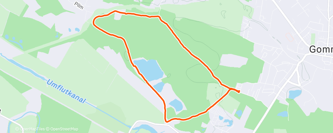 Карта физической активности (Spaziergang am Morgen)