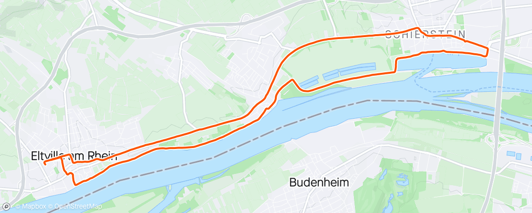 Map of the activity, Schiersteiner Hafen