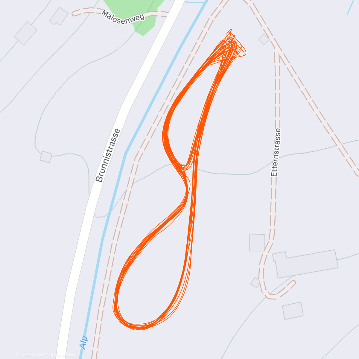 Map of the activity, Langlaufen ❄️