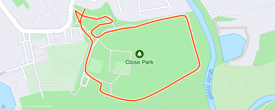 Map of the activity, RAC close park