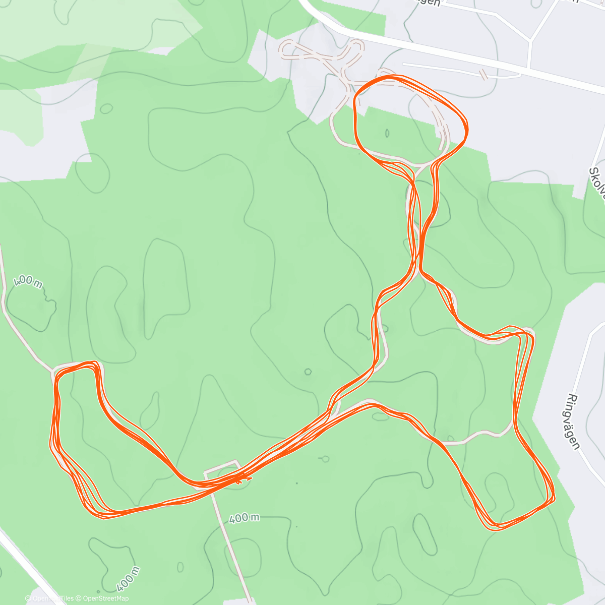 Map of the activity, Morning Nordic Ski