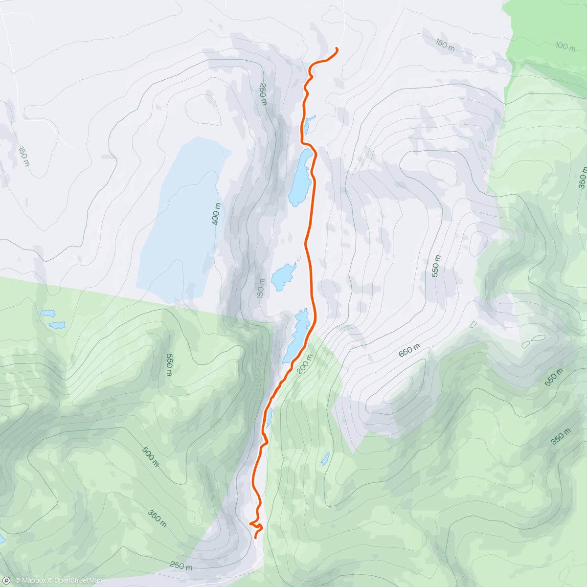 Map of the activity, Gap of Dunloe