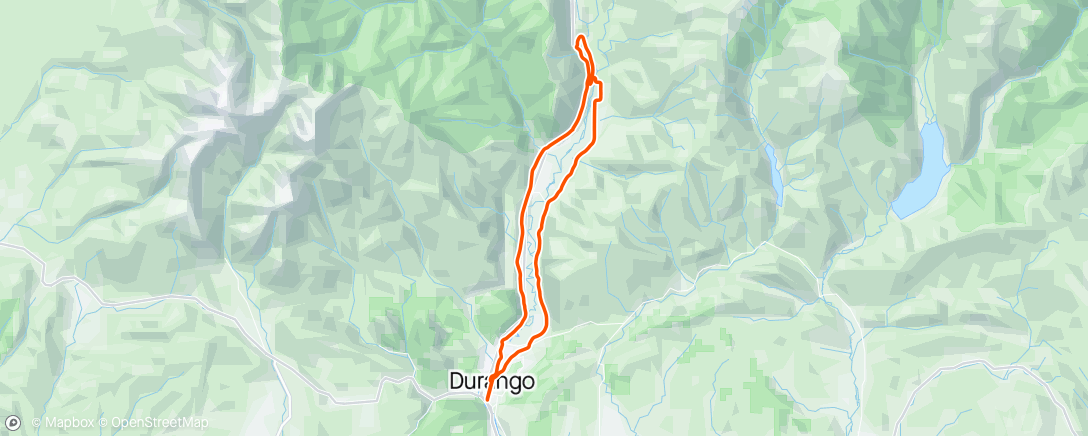 Map of the activity, New bike day