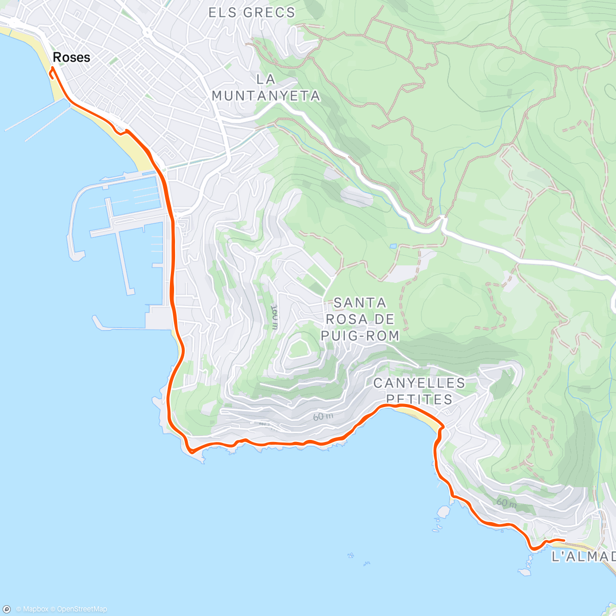 Map of the activity, Plouf plouf... Quant tu pars pour du plat en prenant les chemins côtiers...