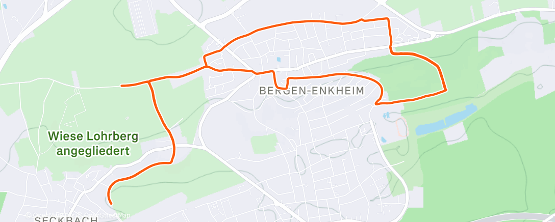 Map of the activity, Gravel-Fahrt in der Nacht