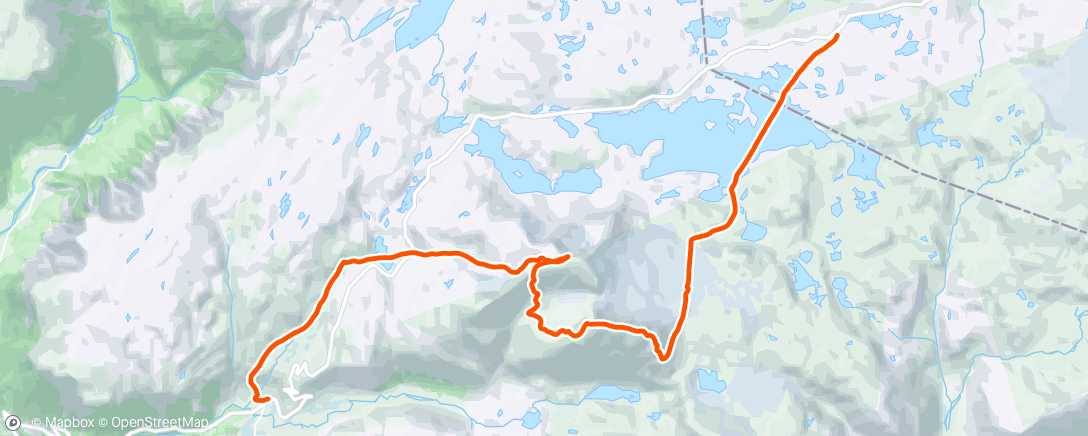 Map of the activity, Dag 4 - Jotunheimen