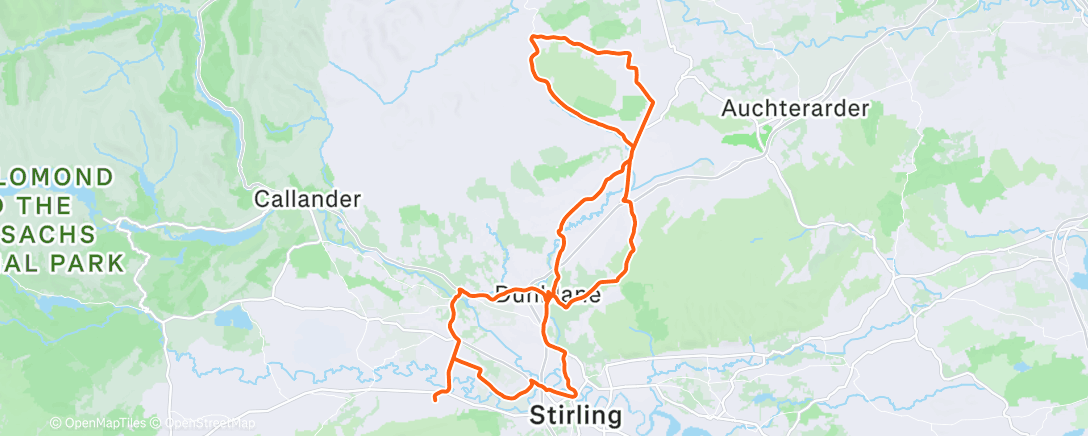 Карта физической активности (Morning Ride)