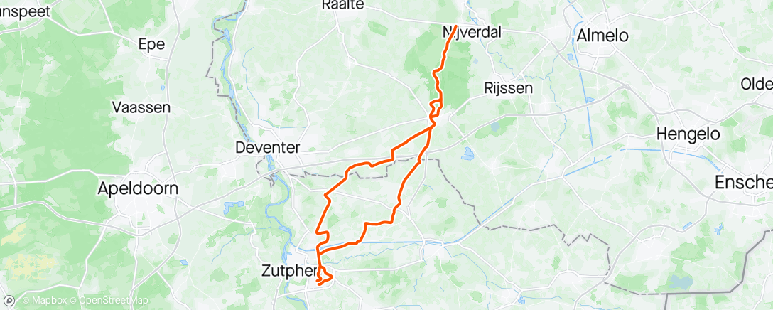 Map of the activity, Dauwtrappen toeristenweg